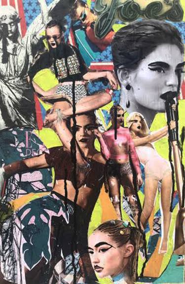 Original Pop Culture/Celebrity Collage by MISS AL SIMPSON