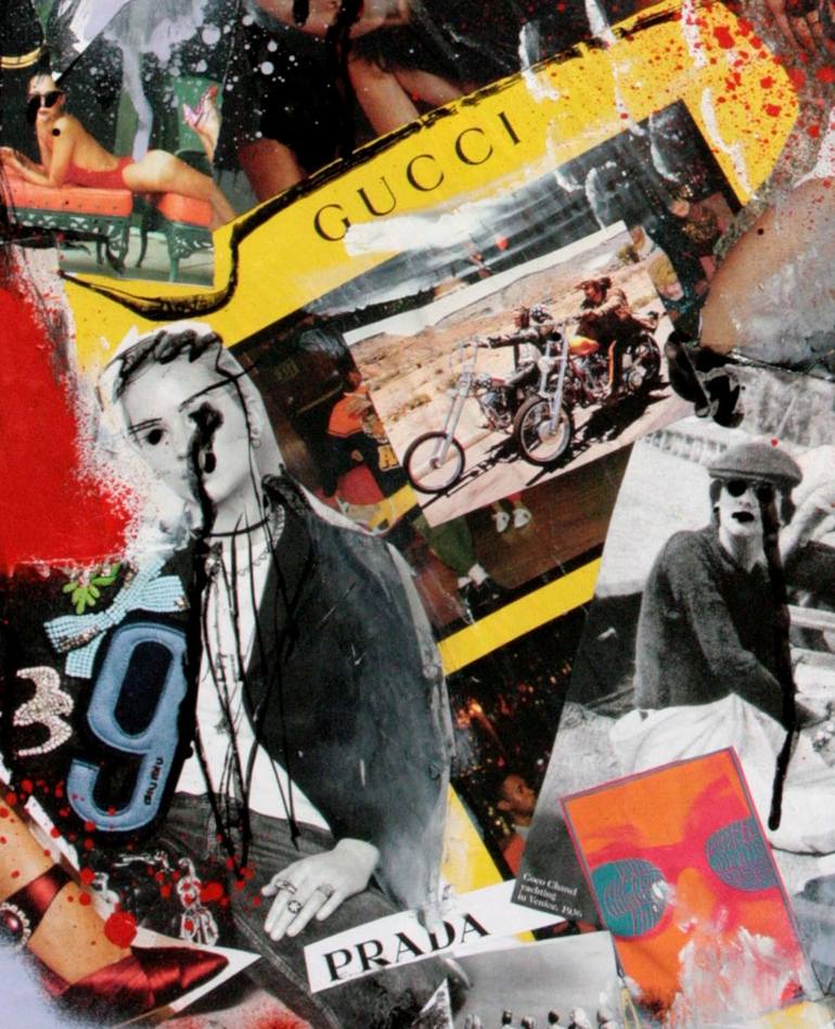 Original Pop Art Fashion Collage by Miss Al  Simpson