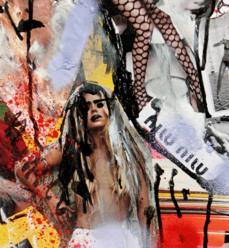 Original Pop Art Fashion Collage by Miss Al  Simpson