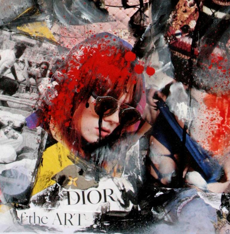 Original Pop Art Fashion Collage by Miss Al  Simpson