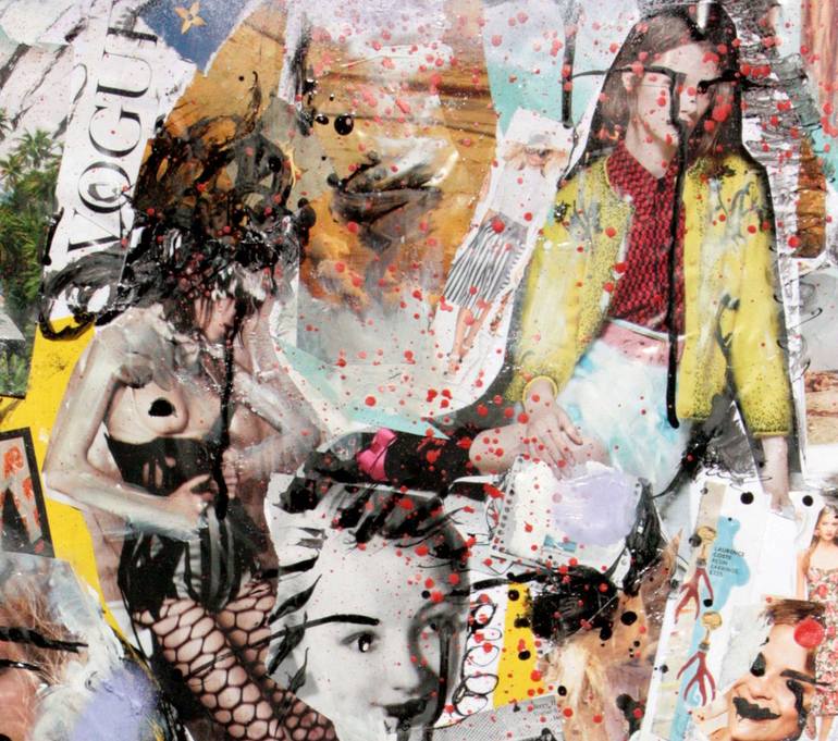 Original Pop Art Fashion Collage by Miss Al  Simpson