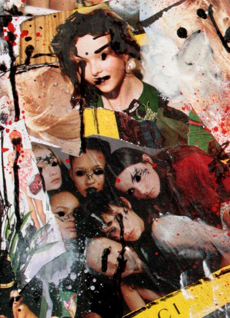 Original Pop Art Fashion Collage by Miss Al  Simpson
