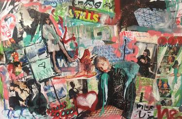 Original Pop Culture/Celebrity Collage by MISS AL SIMPSON