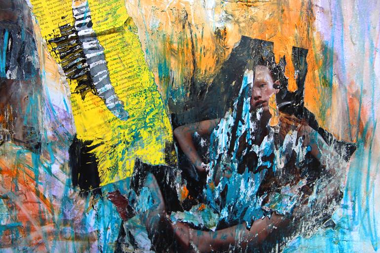 Original Abstract Expressionism Pop Culture/Celebrity Painting by Miss Al  Simpson