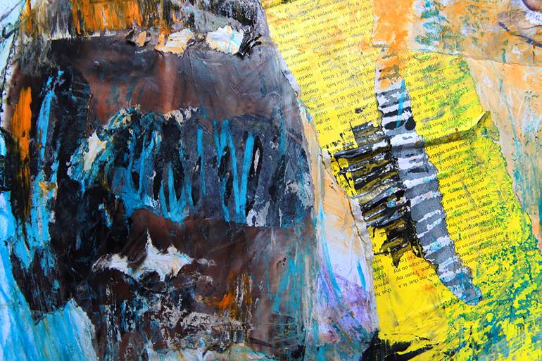 Original Abstract Expressionism Pop Culture/Celebrity Painting by Miss Al  Simpson