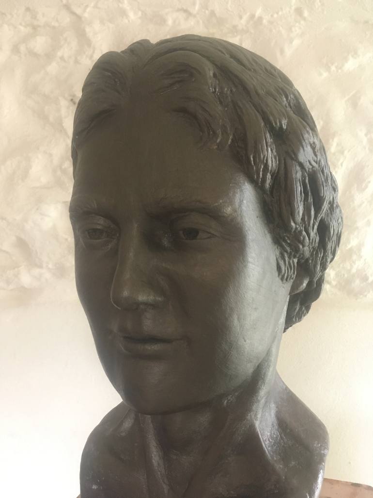 Original Figurative Portrait Sculpture by Deirdre Nicholls