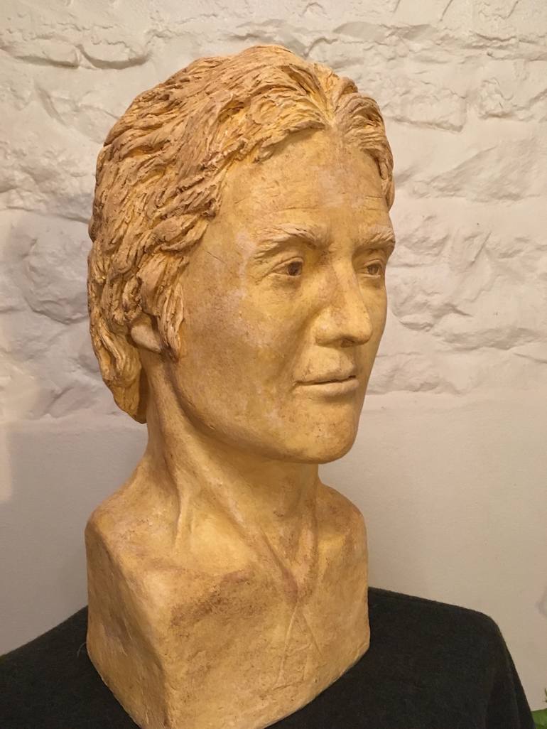 Original Figurative Portrait Sculpture by Deirdre Nicholls