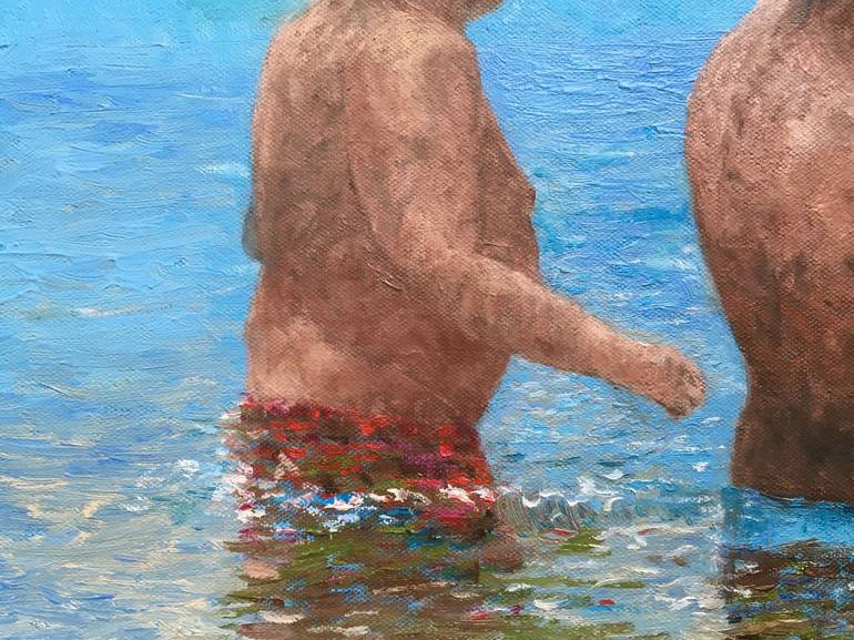 Original Figurative Men Painting by Deirdre Nicholls