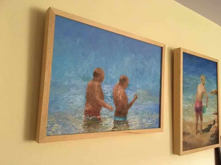 Original Figurative Men Painting by Deirdre Nicholls