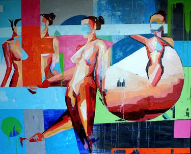 Print of Abstract Women Paintings by Louise Aldridge