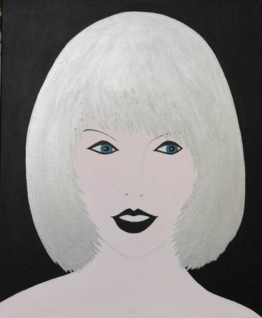 Original Pop Art Portrait Paintings by marie helene visconti