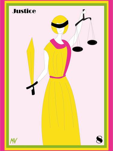 Justice, major arcana number 8 thumb