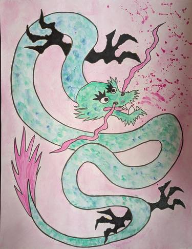 The wood dragon, Chinese year 2024, thumb
