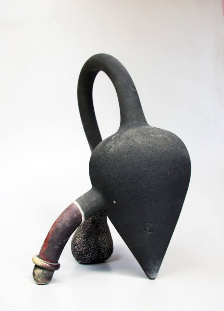 Original Abstract Erotic Sculpture by Laszlo Nemeth