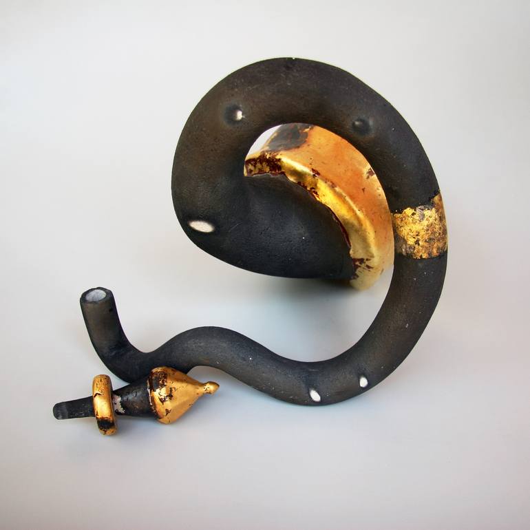 Original Impressionism Erotic Sculpture by Laszlo Nemeth