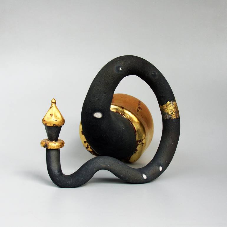 Original Impressionism Erotic Sculpture by Laszlo Nemeth