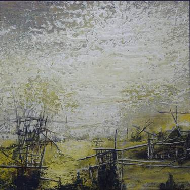 Original Abstract Expressionism Abstract Painting by Lutfu Kaplanoglu