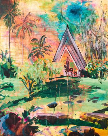 Saatchi Art Artist Melissa Loop; Painting, “Contemplation Shelter” #art