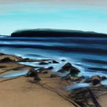 Oil sketch from the shore of Lauttasaari by Esther Martínez Rey