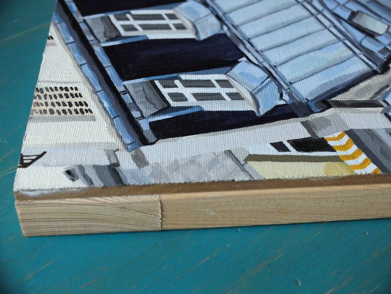 Original Figurative Cities Painting by Esther Martínez Rey