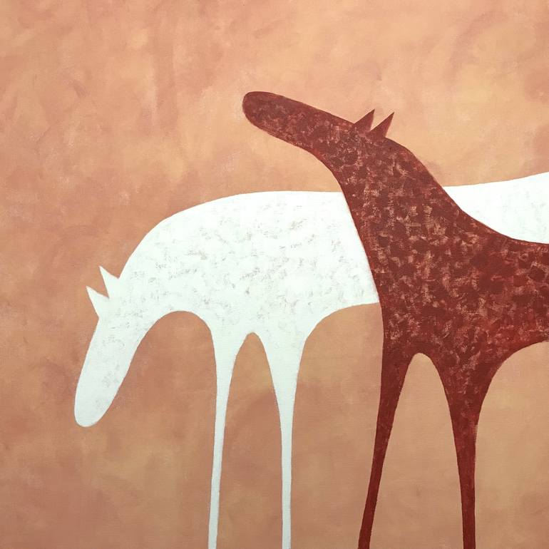 Original Modern Horse Painting by Sharon Pierce McCullough