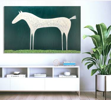 Original Contemporary Horse Paintings by Sharon Pierce McCullough