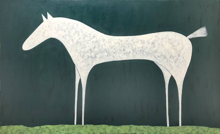 Original Contemporary Horse Painting by Sharon Pierce McCullough