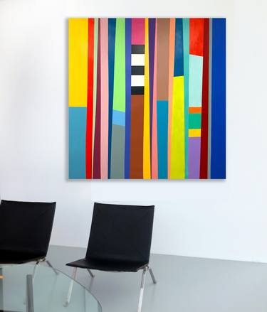 Original Abstract Geometric Paintings by Sharon Pierce McCullough