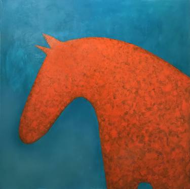 Original Abstract Horse Paintings by Sharon Pierce McCullough