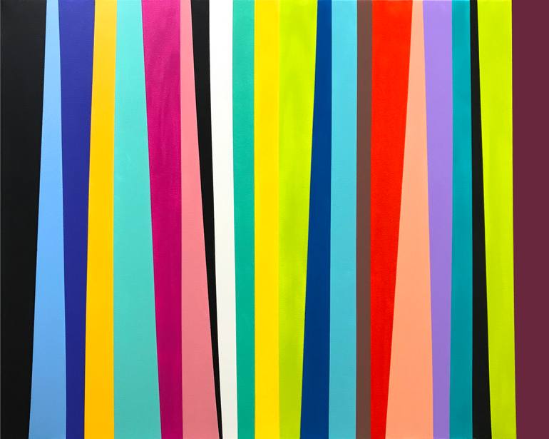 Original Geometric Abstract Painting by Sharon Pierce Mccullough