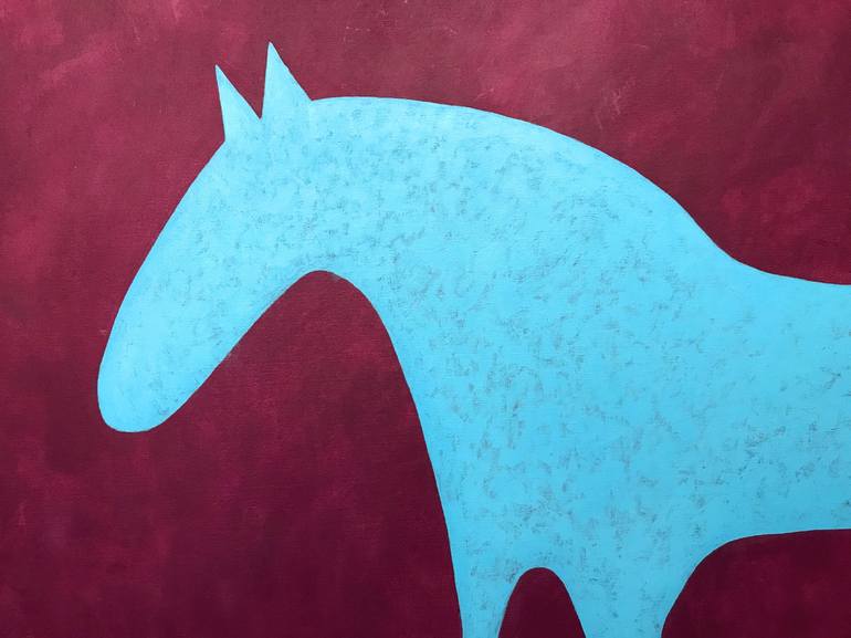 Original Abstract Horse Painting by Sharon Pierce McCullough