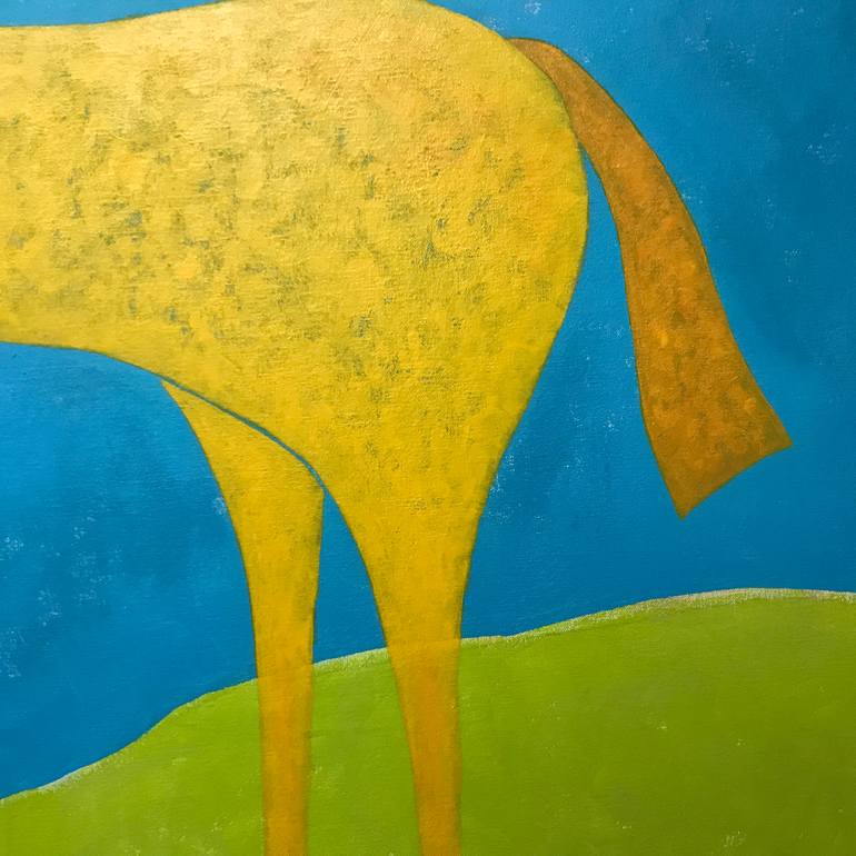 Original Abstract Horse Painting by Sharon Pierce Mccullough