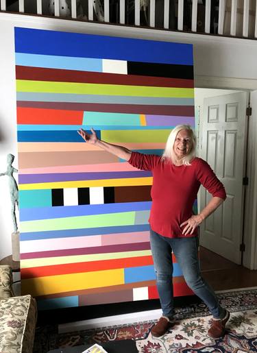 Original Art Deco Abstract Paintings by Sharon Pierce McCullough