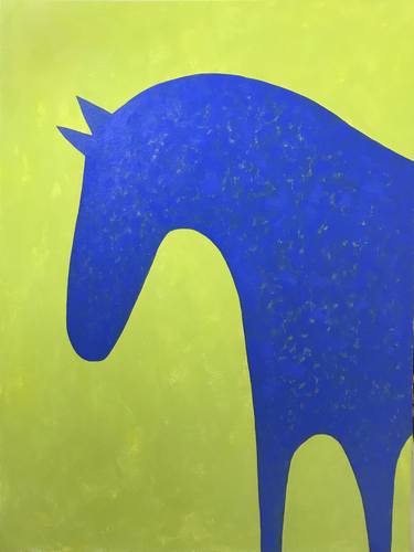 Original Abstract Expressionism Horse Painting by Sharon Pierce McCullough