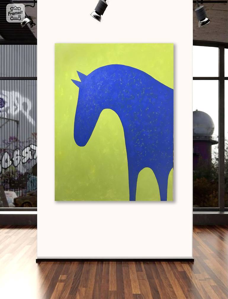 Original Abstract Expressionism Horse Painting by Sharon Pierce McCullough