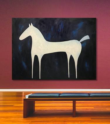 Original Abstract Expressionism Horse Paintings by Sharon Pierce McCullough