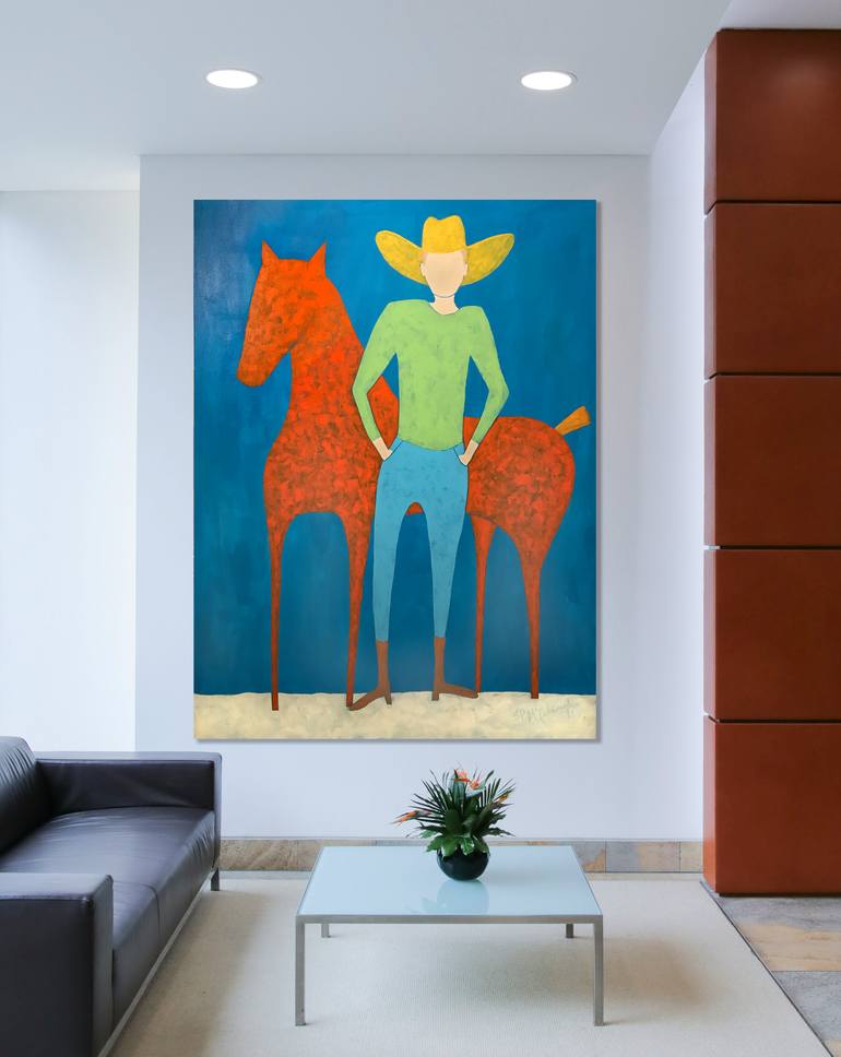 Original Figurative Horse Painting by Sharon Pierce Mccullough