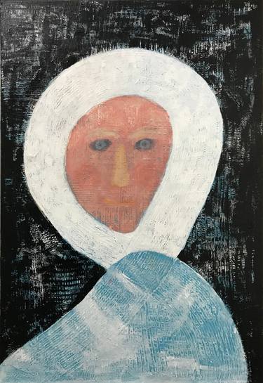 Original Abstract Expressionism People Paintings by Sharon Pierce Mccullough