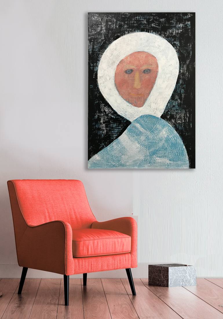 Original Abstract Expressionism People Painting by Sharon Pierce Mccullough
