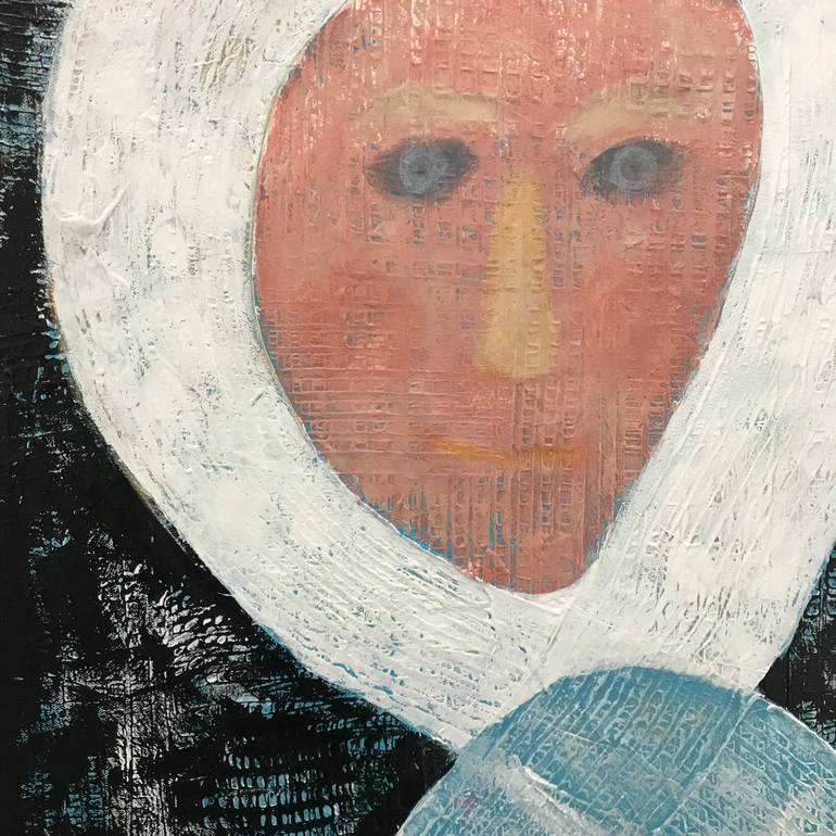 Original Abstract Expressionism People Painting by Sharon Pierce Mccullough