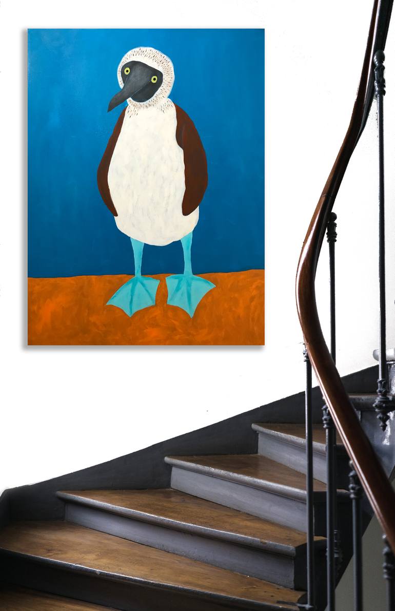 Original Abstract Expressionism Animal Painting by Sharon Pierce Mccullough