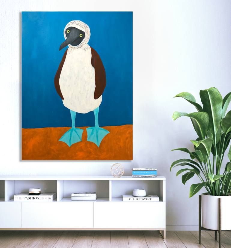 Original Abstract Expressionism Animal Painting by Sharon Pierce Mccullough