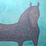 Horse painting Tall Dark & Handsome