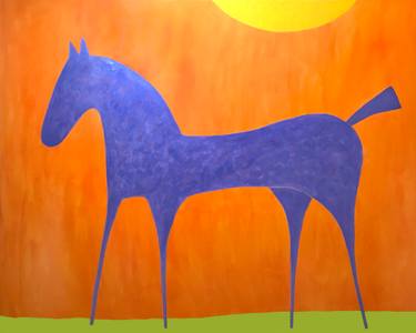 Original Abstract Horse Paintings by Sharon Pierce Mccullough