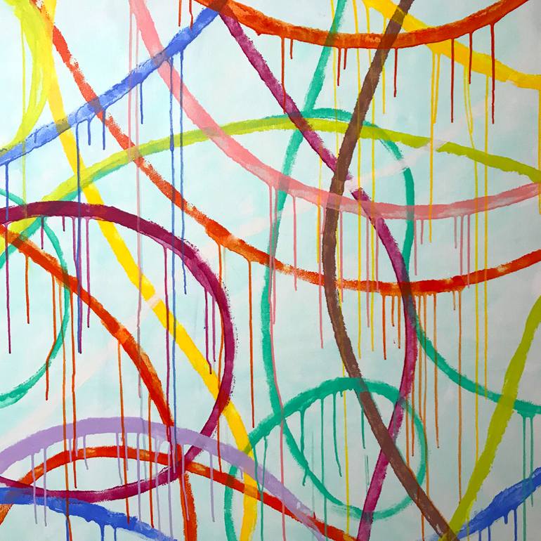 Original Abstract Expressionism Abstract Painting by Sharon Pierce Mccullough