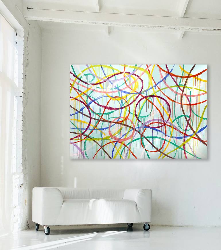Original Abstract Expressionism Abstract Painting by Sharon Pierce Mccullough