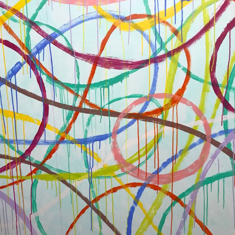 Original Abstract Expressionism Abstract Painting by Sharon Pierce Mccullough