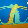 Dancing alligators painting by SP McCullough