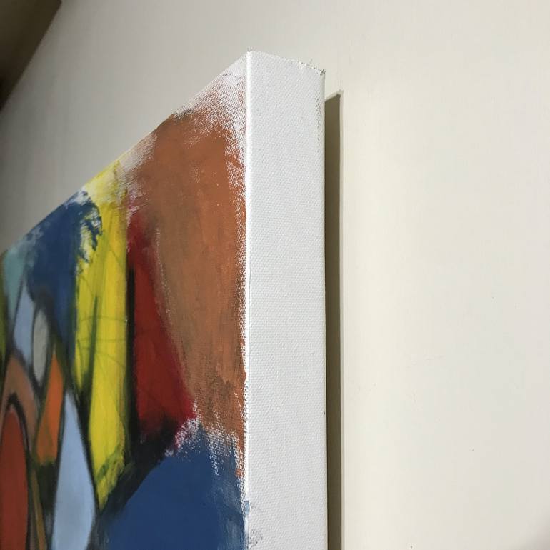 Original Abstract Geometric Painting by Sharon Pierce Mccullough