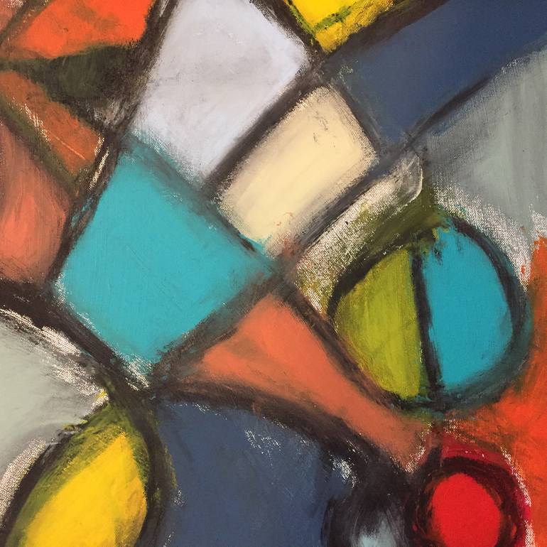 Original Abstract Geometric Painting by Sharon Pierce Mccullough